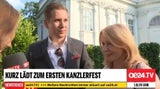 Kanzler feiert mit 1.000 Promis, 1.200 auf Demo