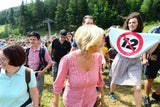 Aktivistin crasht Kurz-Wandertag