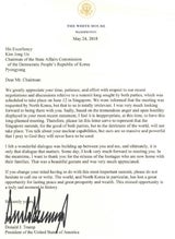 Trump Brief an Kim