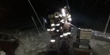 120-Mann-Großeinsatz: Brand auf Skihütte
