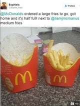 Schwindelt McDonald’s bei seinen Pommes-Packungen?