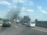Totalsperre wegen riesiger Rauchsäule auf der A4