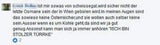 Hass-Kommentare Neujahrsbaby