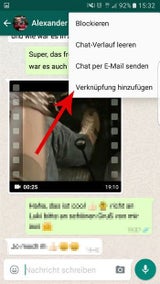 WhatsApp-Kontakte am Screen verknüpfen