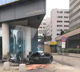 Alkolenker baut mit 100 km/h Crash vor Wiener Luxushotel