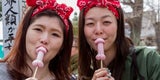 So wild feiern Japaner Penis-Festival