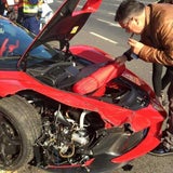 Fotos vom LaFerrari-Crash in Budapest