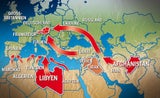 Flüchtlinge Flüchtlingsrouten