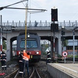 Oberleitung in Liesing gerissen