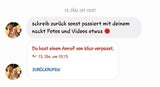 Chat-Verlauf Youtube-Sex-Täter