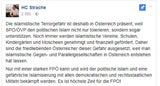 Strache warnt vor "islamistischer Terrorgefahr"