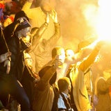 Serbien-Fans beim Länderspiel