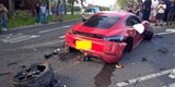 Teurer Crash: Ferrari crasht in Porsche