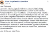 Müller Entschuldigung