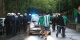 Rapid-Fanmarsch durch Klagenfurt