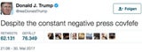 So gelassen reagiert Trump auf seine Twitter-Panne