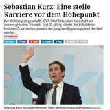 Medien machen Kurz zu Donau-Messias