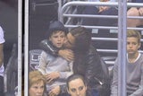 Die Beckhams bei Hockey-Match