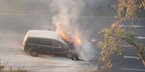 Margaretengürtel: Auto in Brand