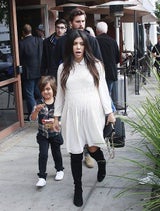 Kourtney Kardashian: Ganz schön schwanger