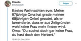 Oma outet zu Weihnachten homosexuellen Onkel