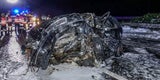 Lenker verbrannte nach Unfall auf A2