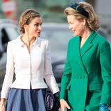 Königin Letizia zu Besuch bei Königin Mathilde in Belgien