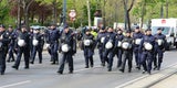 Rauch-Bomben bei Anti-Identitären-Demo