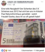 Nach 6 Jahren: Besitzer eines einmaligen Geldscheines gefunden