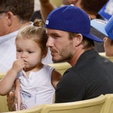 David Beckham: Superdad im Baseball-Stadion