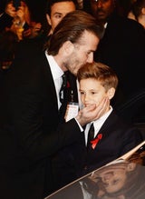 Die Beckhams am roten Teppich