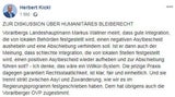 Bleiberecht: Kickl weist Landeschef auf Facebook zurecht