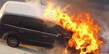 Margaretengürtel: Auto in Brand