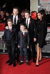 Die Beckhams am roten Teppich