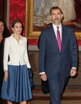 Königin Letizia zu Besuch bei Königin Mathilde in Belgien