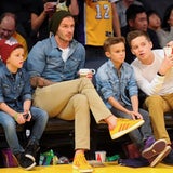 Ein Tag ohne die Mädels: David Beckham & seine Burschen