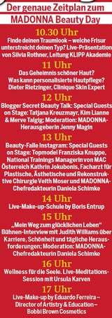 Heute steigt der MADONNA Beauty Day