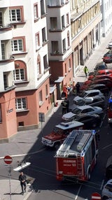 Zimmer-Brand in Wien: Frau von Flammen eingeschlossen