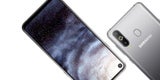 Beim Galaxy A8s sitzt die Kamera im Display