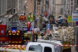 Zwei Häuser mitten in Marseille eingestürzt