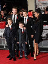 Die Beckhams am roten Teppich