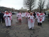 Blut-Mob vor dem Kanzleramt