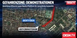 Rauch-Bomben bei Anti-Identitären-Demo