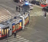 Kollision zwischen Straßenbahn und Fußgänger