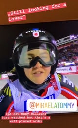 Skistar mit Liebesaufruf bei Ski-WM