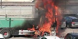 Spektakulärer Lkw-Brand in Gerasdorf