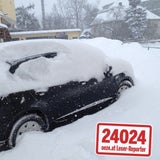 Unfall-Chaos durch Schnee-Hammer