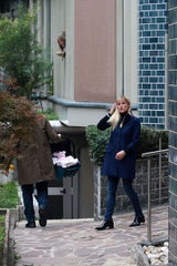 Michelle Hunziker und Baby Sole verlassen die Klinik