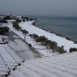 Schnee am östlichen Mittelmeer