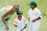 Lindsey Vonn & Tiger Woods mit Kids am Golfplatz